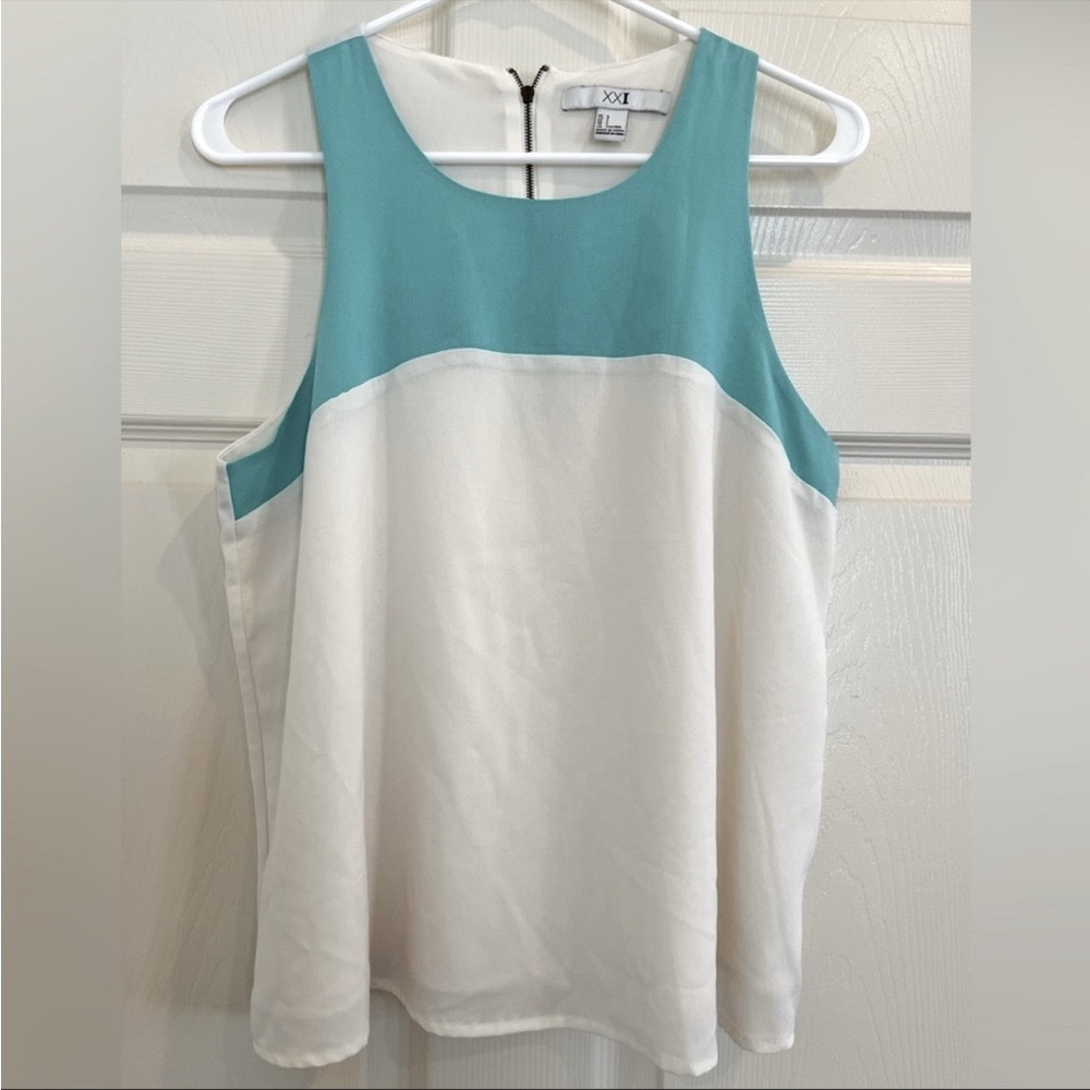 XXI color block sleeveless top